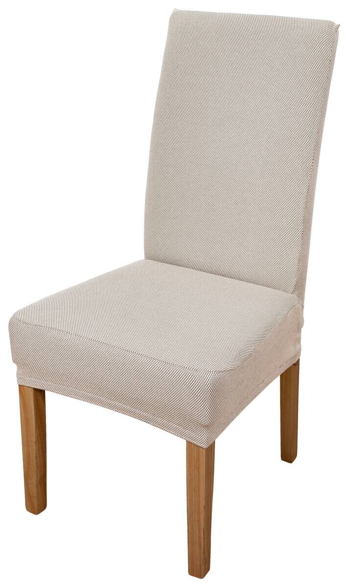 Stuhlhusse creme Baumwolle B/H/T: ca. 40x65x45 cm
