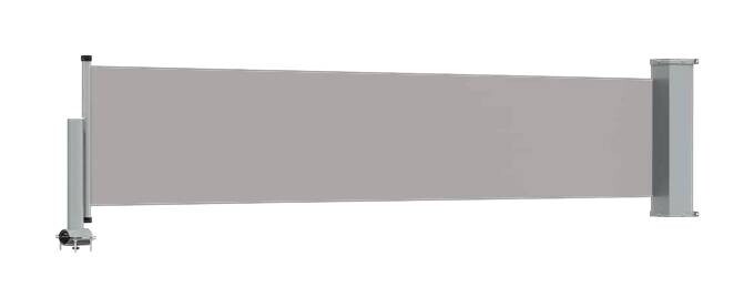 vidaXL Seitenmarkise grau B/H/T/L: ca. 300x60x300x300 cm