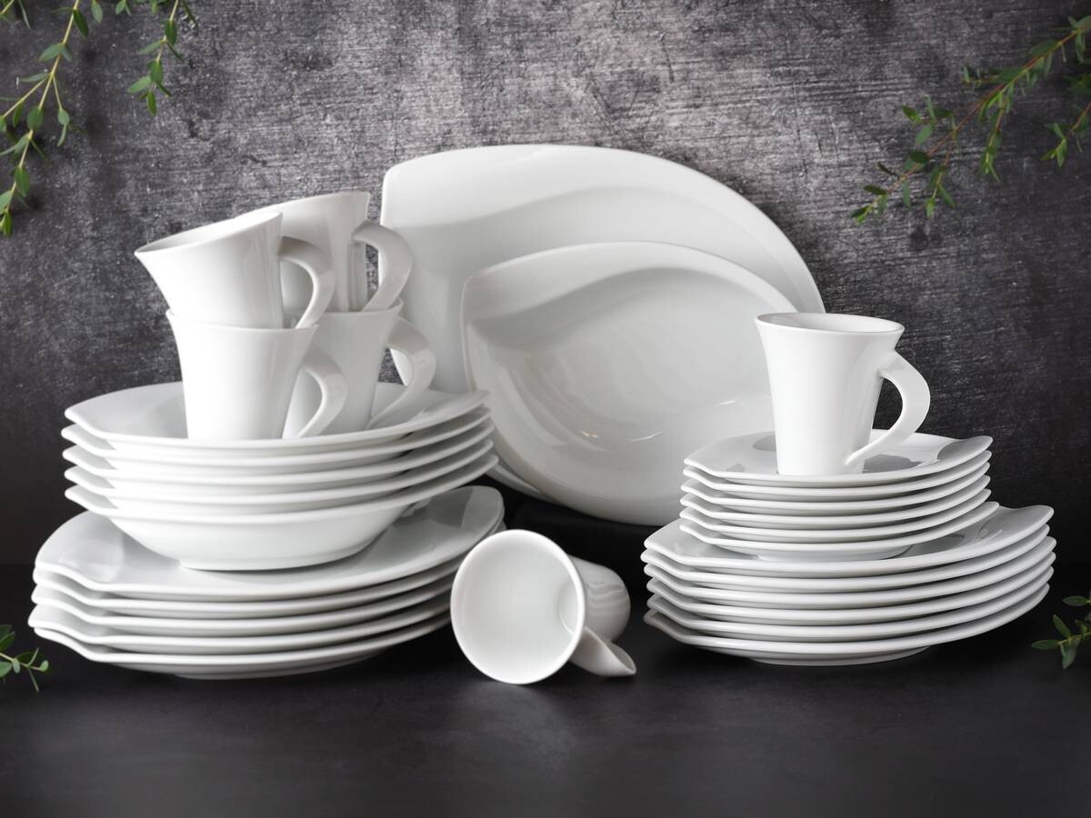 CreaTable Kombiservice ACACIA weiß Porzellan 30 tlg.