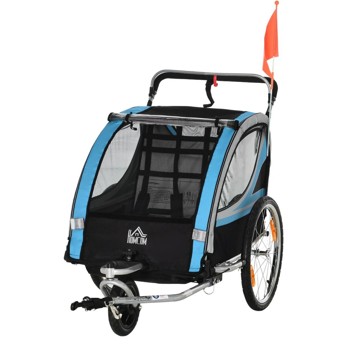 HOMCOM Fahrrad-Zubehör blau blau B/H/L: ca. 75x142x101 cm