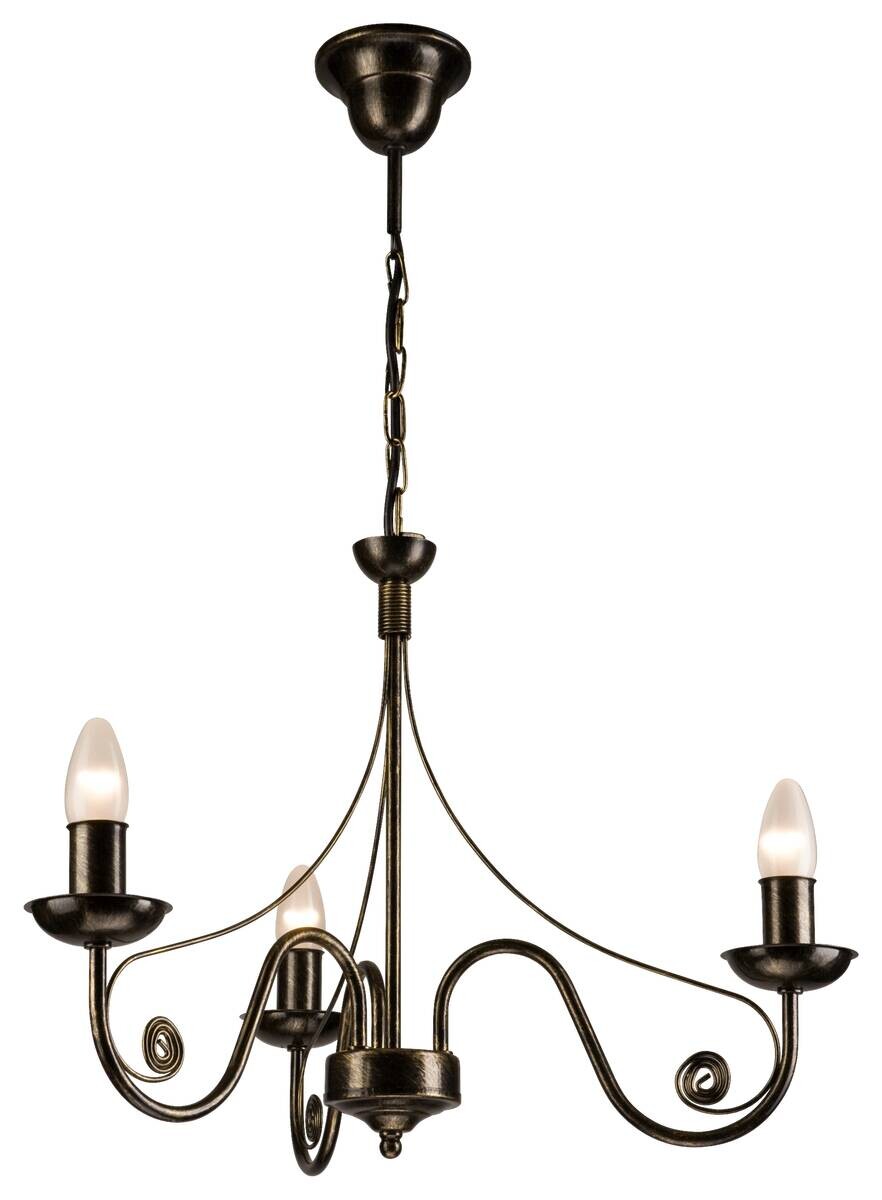 Lamkur Pendelleuchte DONATO 22444 schwarz Stahl H/L: ca. 72x45 cm E14 3 Brennstellen