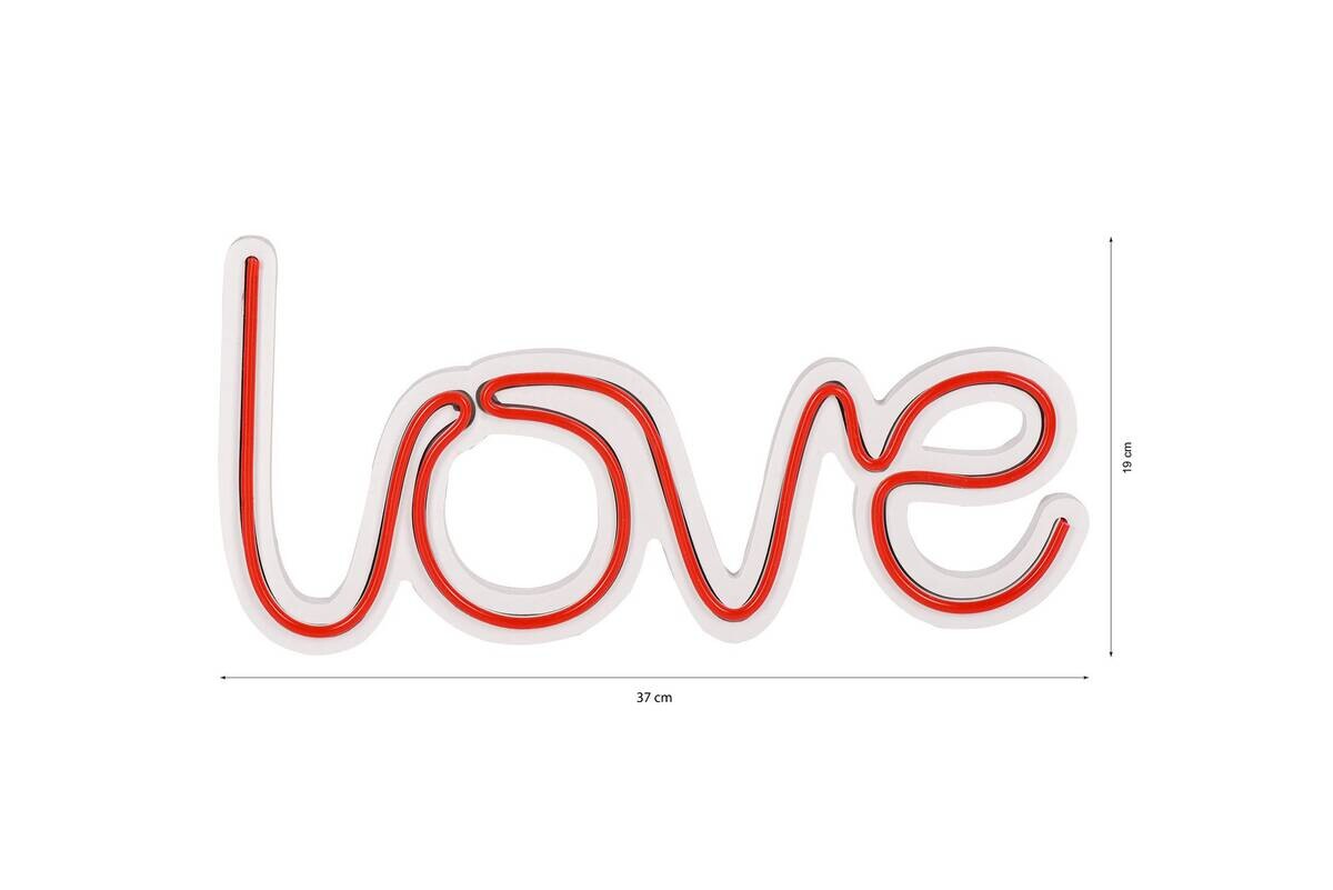 Opviq LED-Wandleuchte rot PVC B/H/T/L: ca. 37x19x2x37 cm