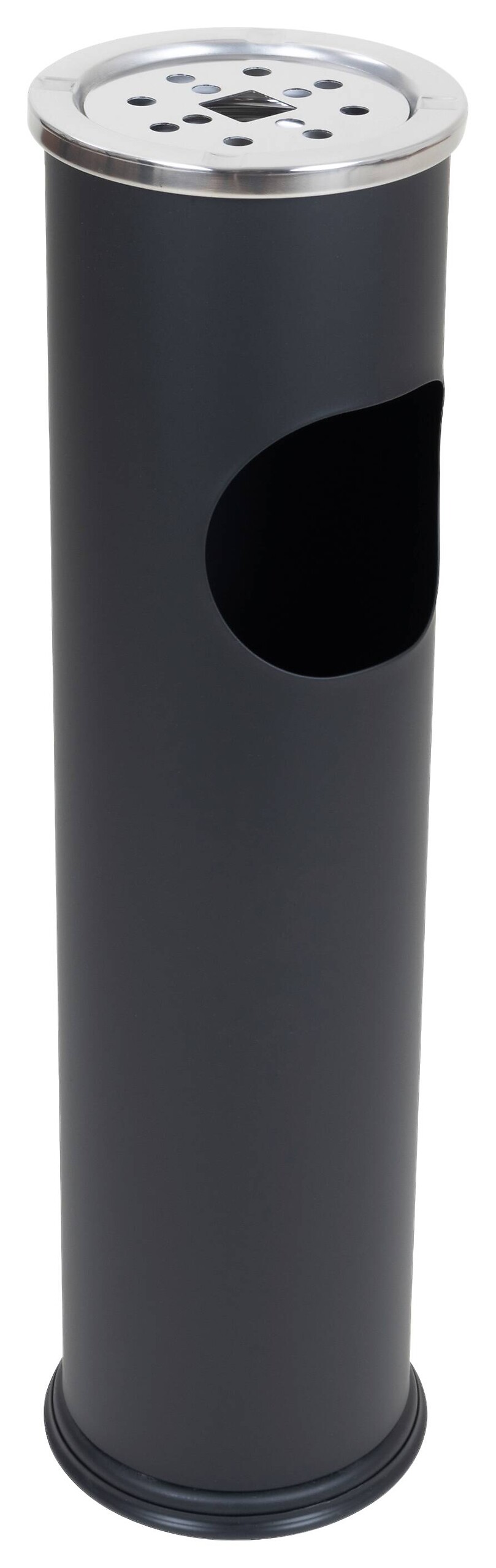 Aschenbecher schwarz Metall