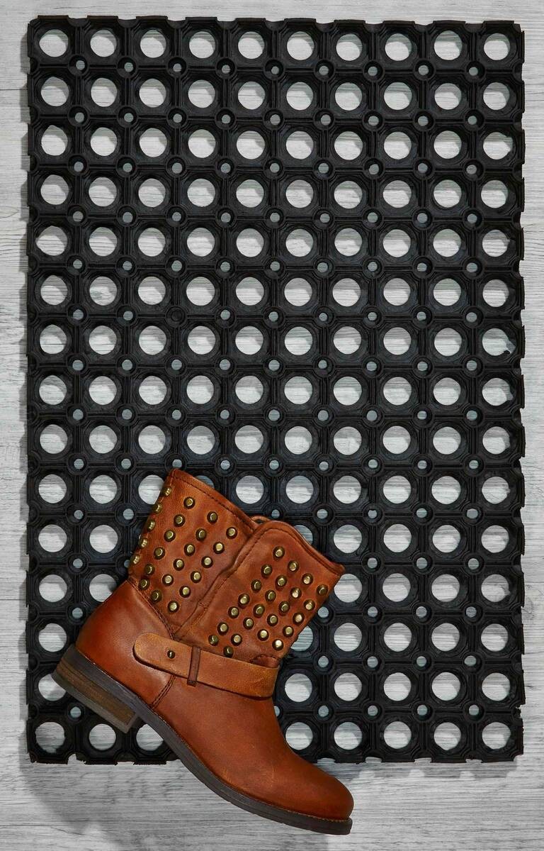 Fußmatte Gummiring schwarz B/L: ca. 40x60 cm