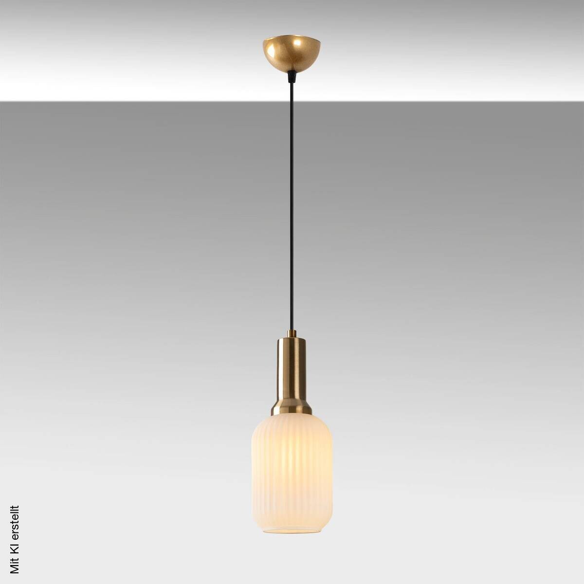 Opviq Pendelleuchte Asker-15191 gold Glas Metall B/H/T/L/D: ca. 13x118x13x13x13 cm E27 1 Brennstellen