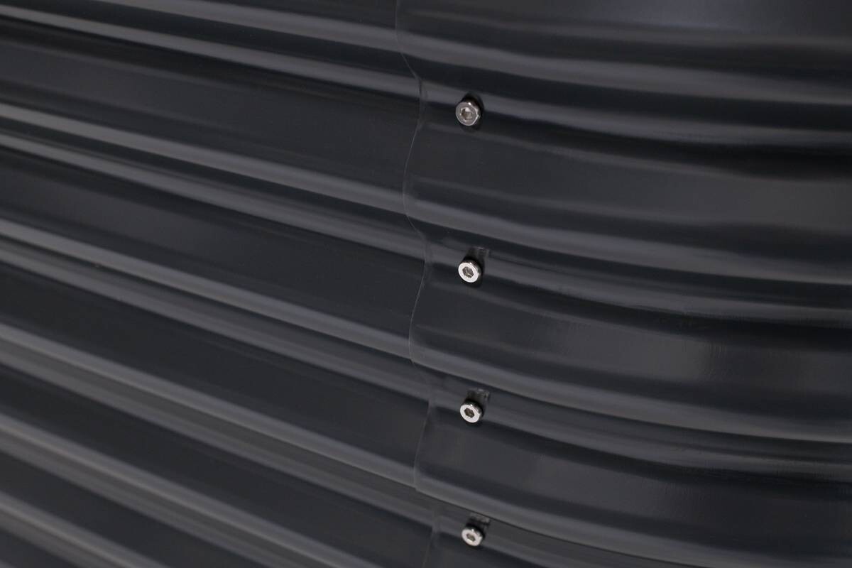 Westmann Hochbeet Oval anthrazit Metall B/H/L: ca. 80x82x160 cm