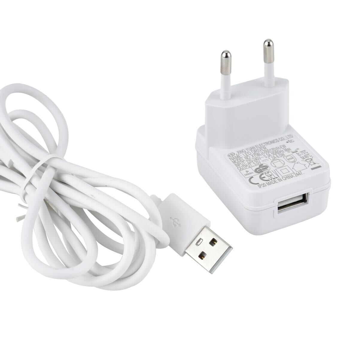 POCOline USB-Adapter-Set ca. 1,15 m weiß Kunststoff