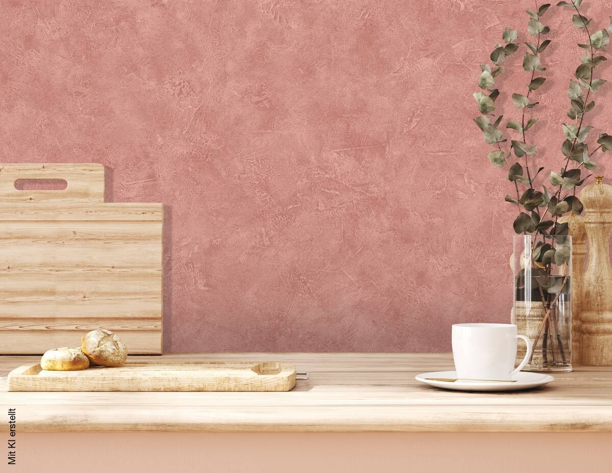 UGEPA Vinyltapete Struktur terracotta B/L: ca. 53x1005 cm