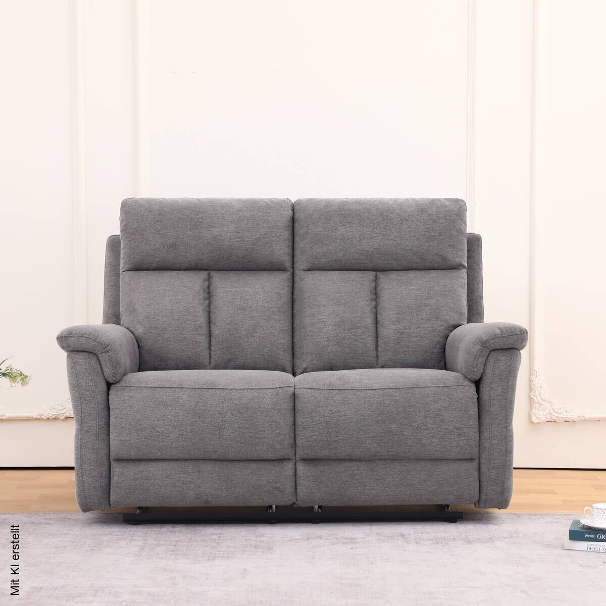 Sofa grau Polyester B/H/T: ca. 146x102x94 cm