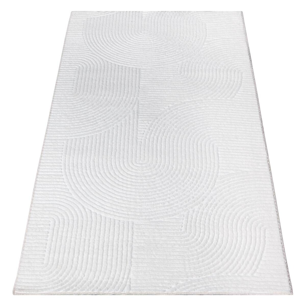 Dinarsu Teppich Stilo offwhite B/L: ca. 160x220 cm