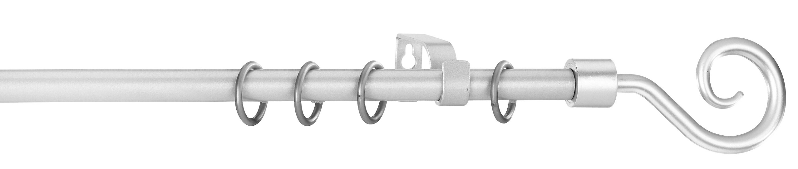 POCOline Stilgarnituren Kringel silber Metall D: ca. 1,6 cm ausziehbar von ca. 130 bis 240 cm 1.0 Läufe