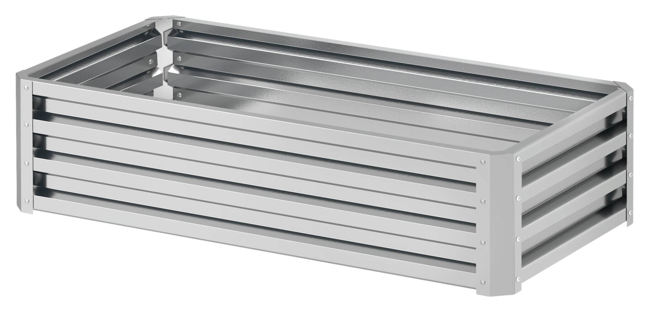 Outsunny Hochbeet silber Stahl B/H/L: ca. 60x30,5x120 cm