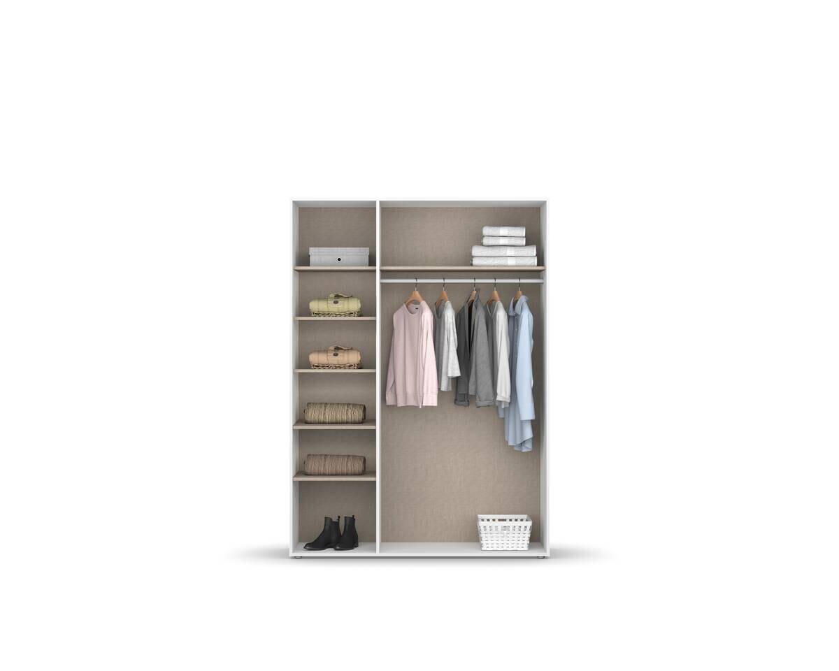 Kleiderschrank Nabila Classic Alpinweiß B/H/T: ca. 140x194x53 cm