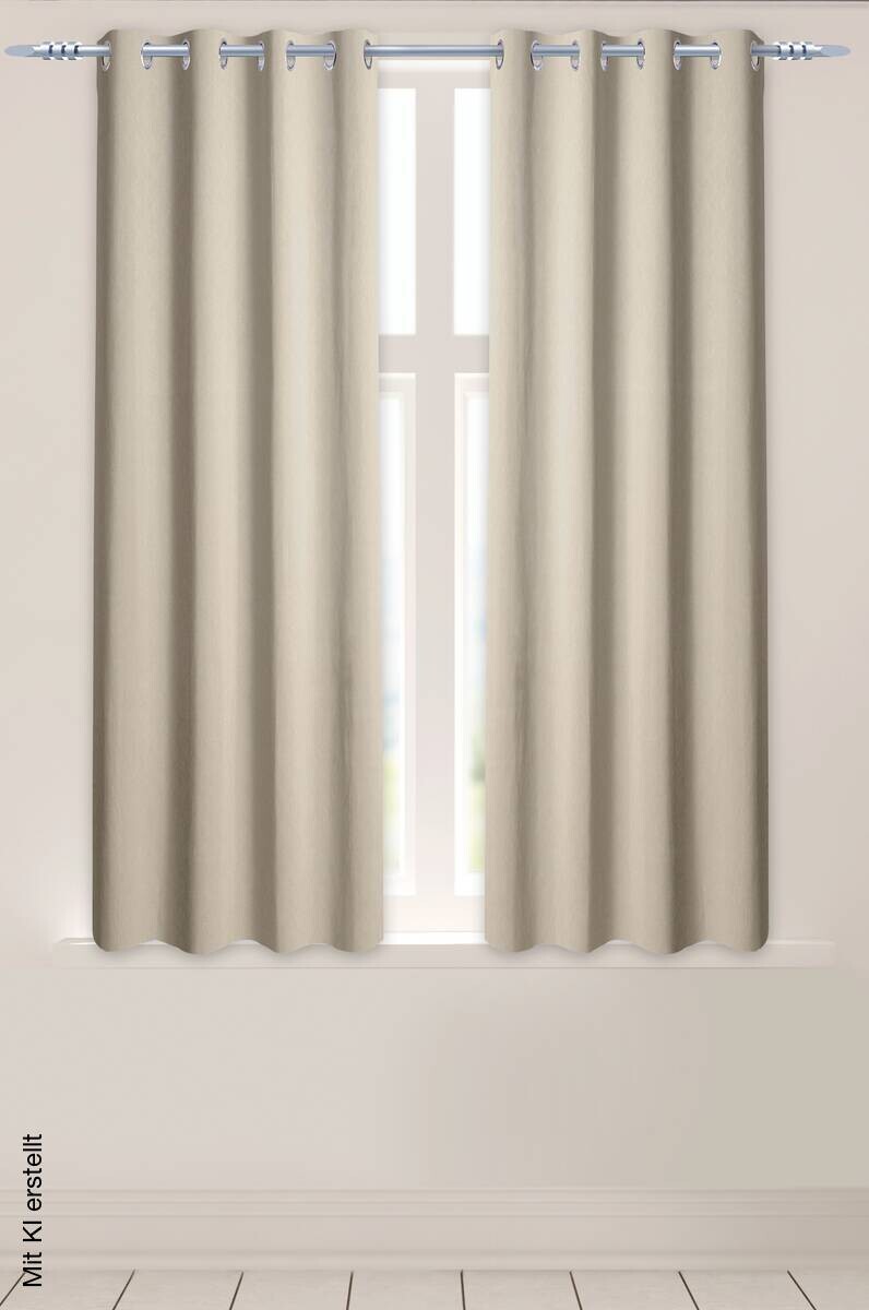 Verdunklungsvorhang Larius beige B/L: ca. 140x175 cm