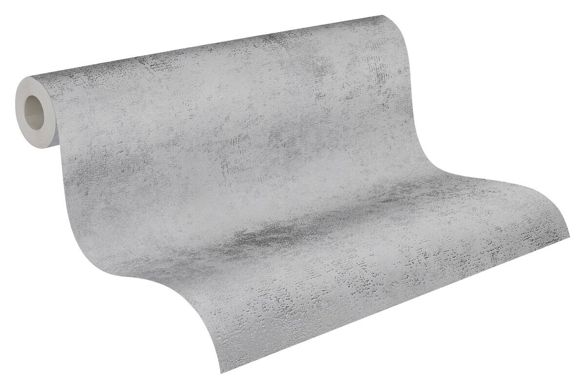 A.S.Creation Vliestapete silber grau B/H/D: ca. 53x1005x9,2 cm