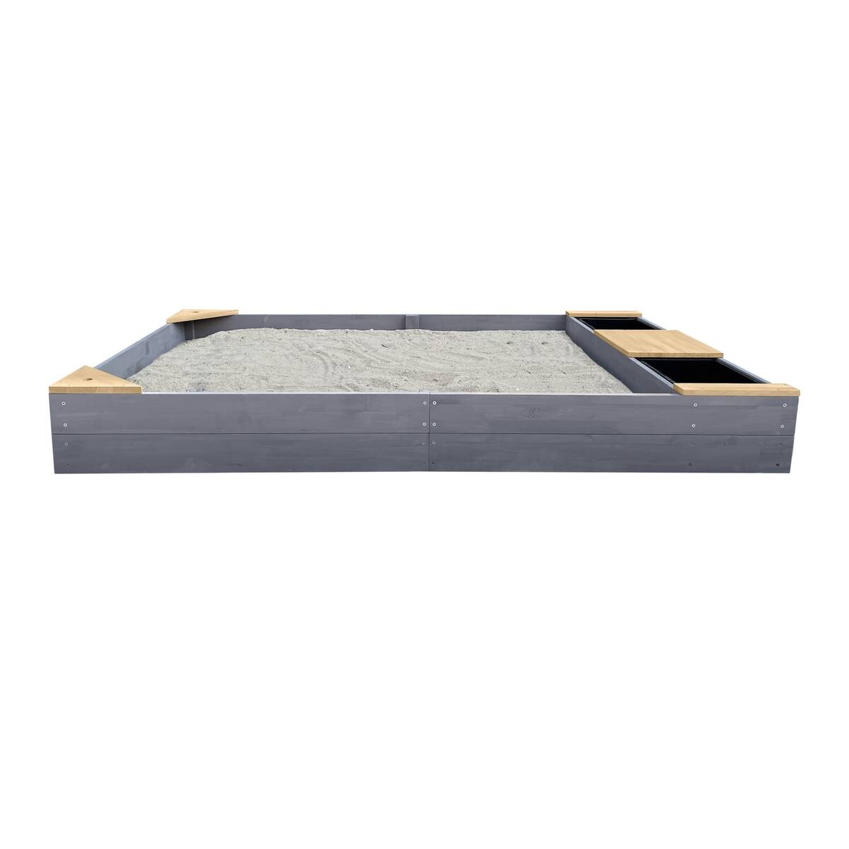 AXI Sandkasten Kelly grau B/H/T: ca. 115x21,8x180 cm