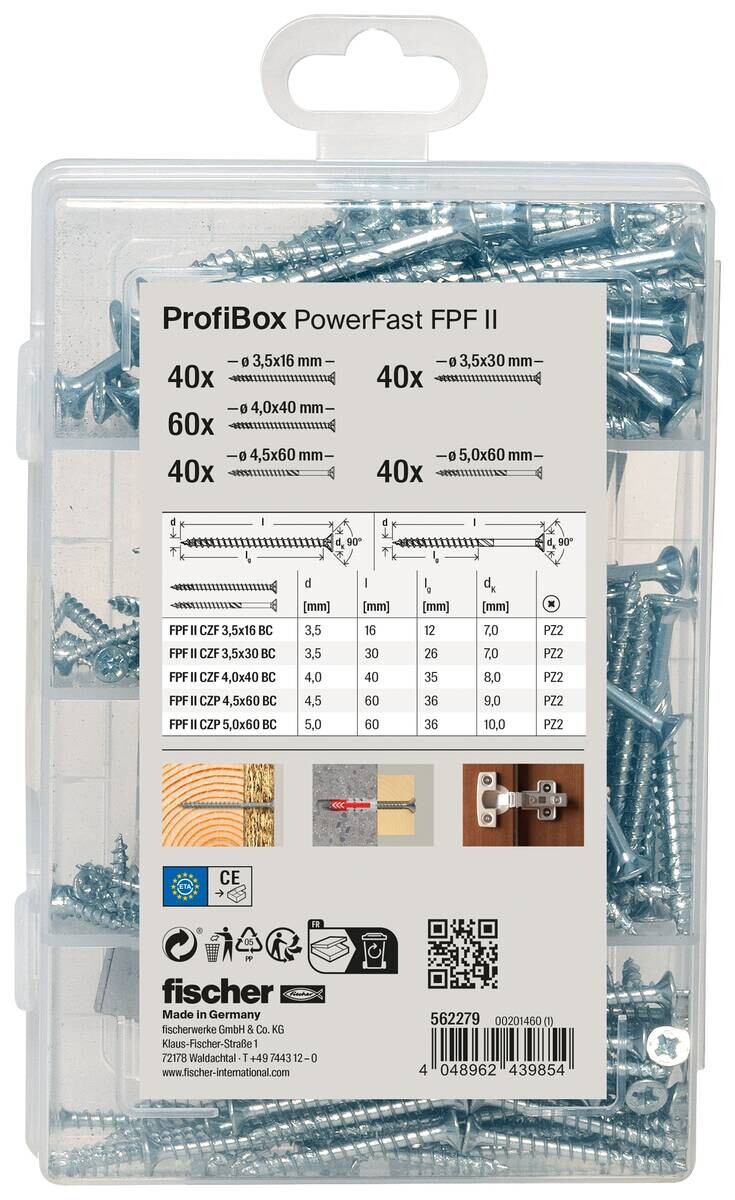fischer Schrauben 220 tlg.