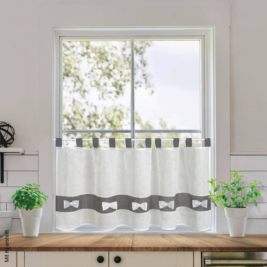 Happy Home Scheibengardine Susi offwhite B/L: ca. 140x50 cm
