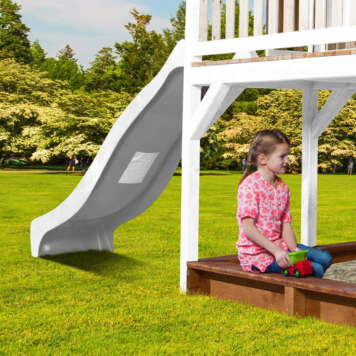 AXI Spielhaus Liam braun B/H/L: ca. 377x291x255 cm
