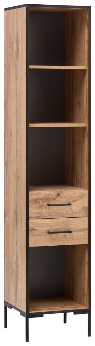 Regal Serie 2000 Eiche Landhaus Nachbildung B/H/T: ca. 40,2x194,2x39 cm