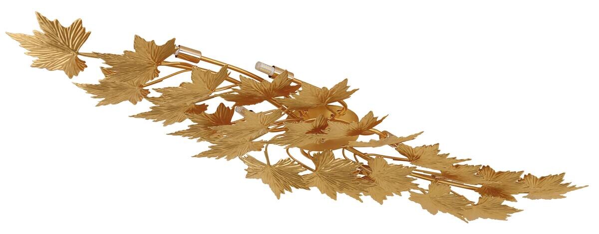 GLOBO LED-Deckenleuchte NADURE gold Metall B/H/T: ca. 45x12x12 cm 6 Brennstellen