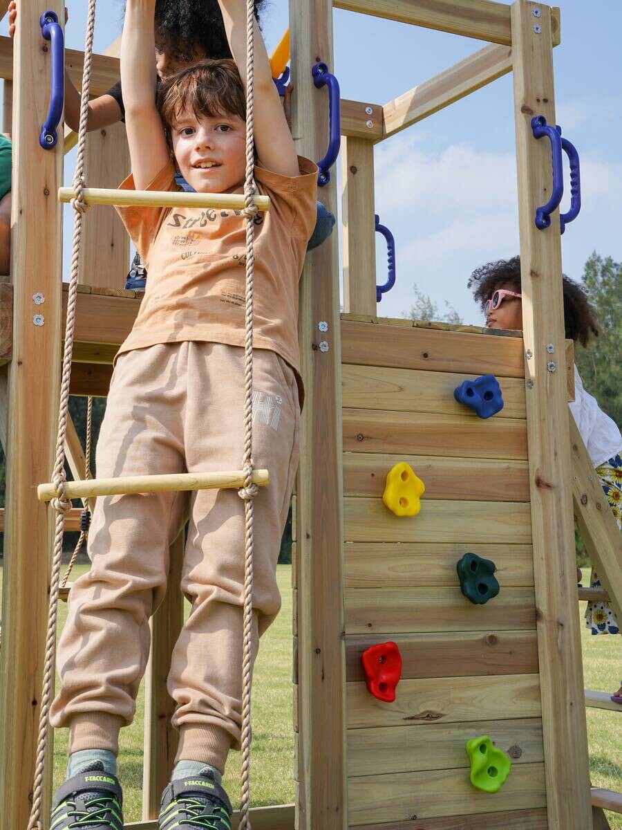 AXI Spielturm Moos braun B/H/L: ca. 342x267x375 cm