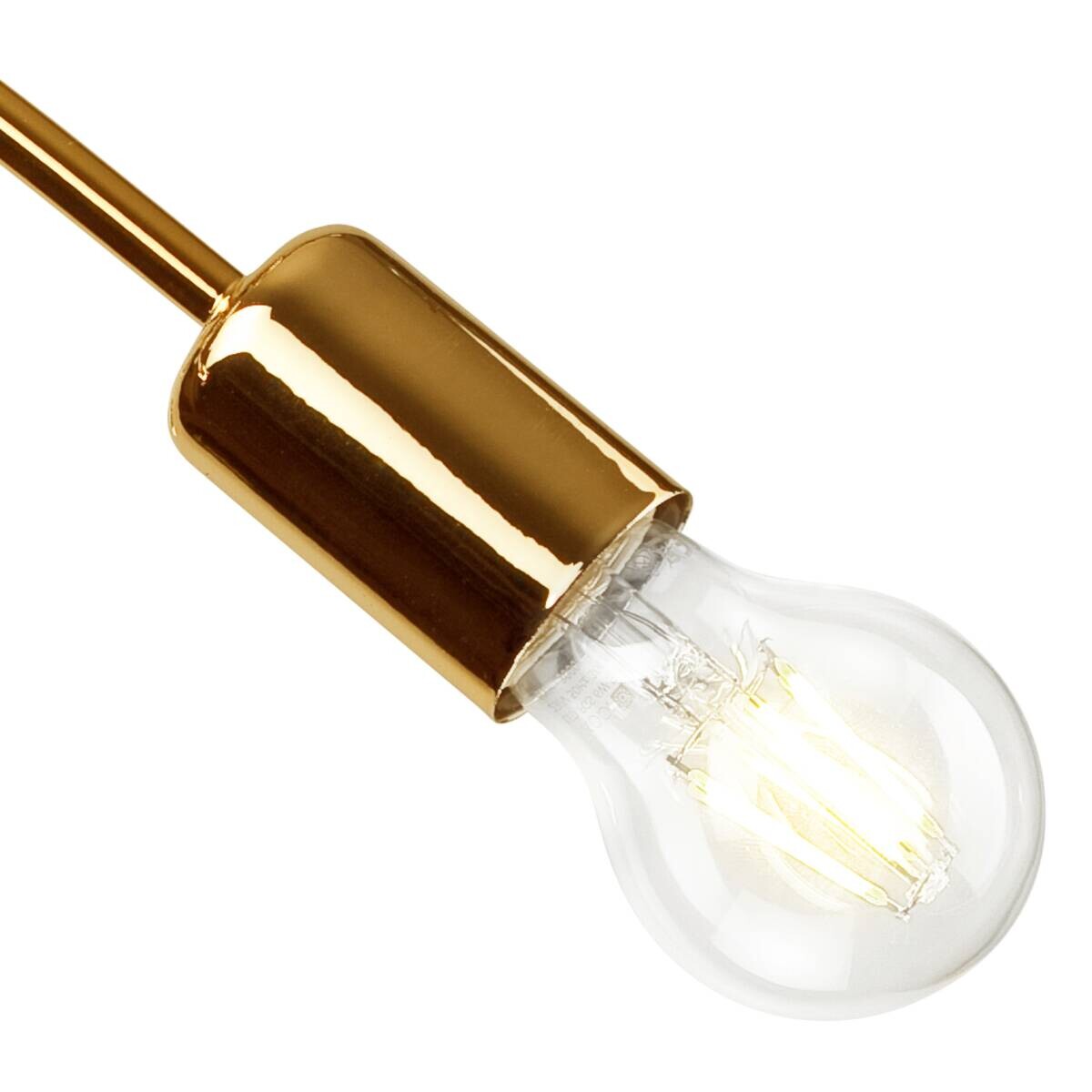 Lamkur Deckenleuchte CAMILLA 36816 gold Stahl H/L: ca. 30x36 cm E27 3 Brennstellen