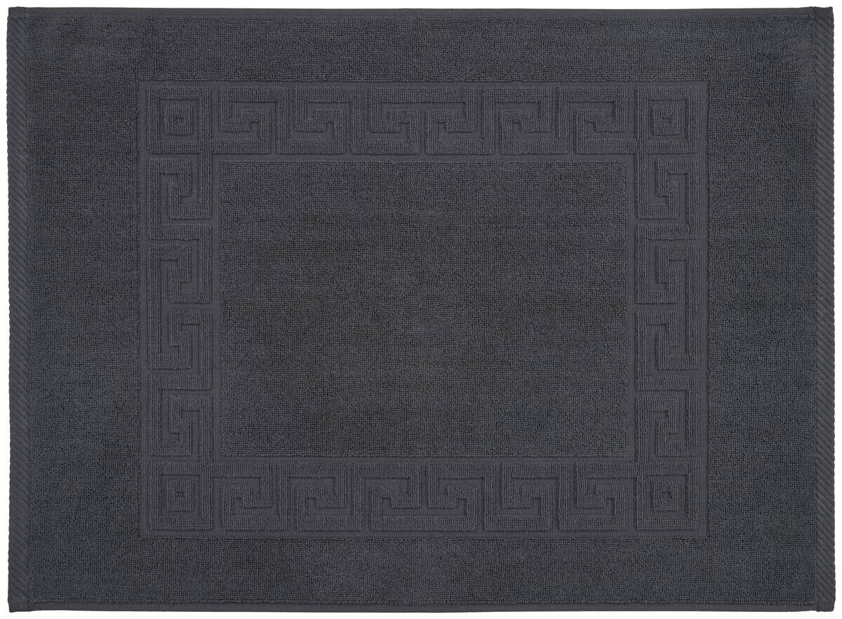 POCOline Duschvorleger Mäander schwarz 100% Baumwolle B/L: ca. 50x70 cm