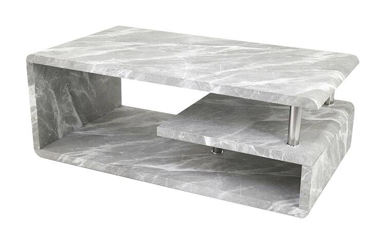 Couchtisch Pico grau Marmor B/H/T: ca. 110x42x60 cm