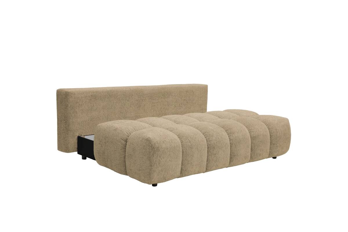 Schlafsofa beige Polyester B/H/T: ca. 210x72x105 cm