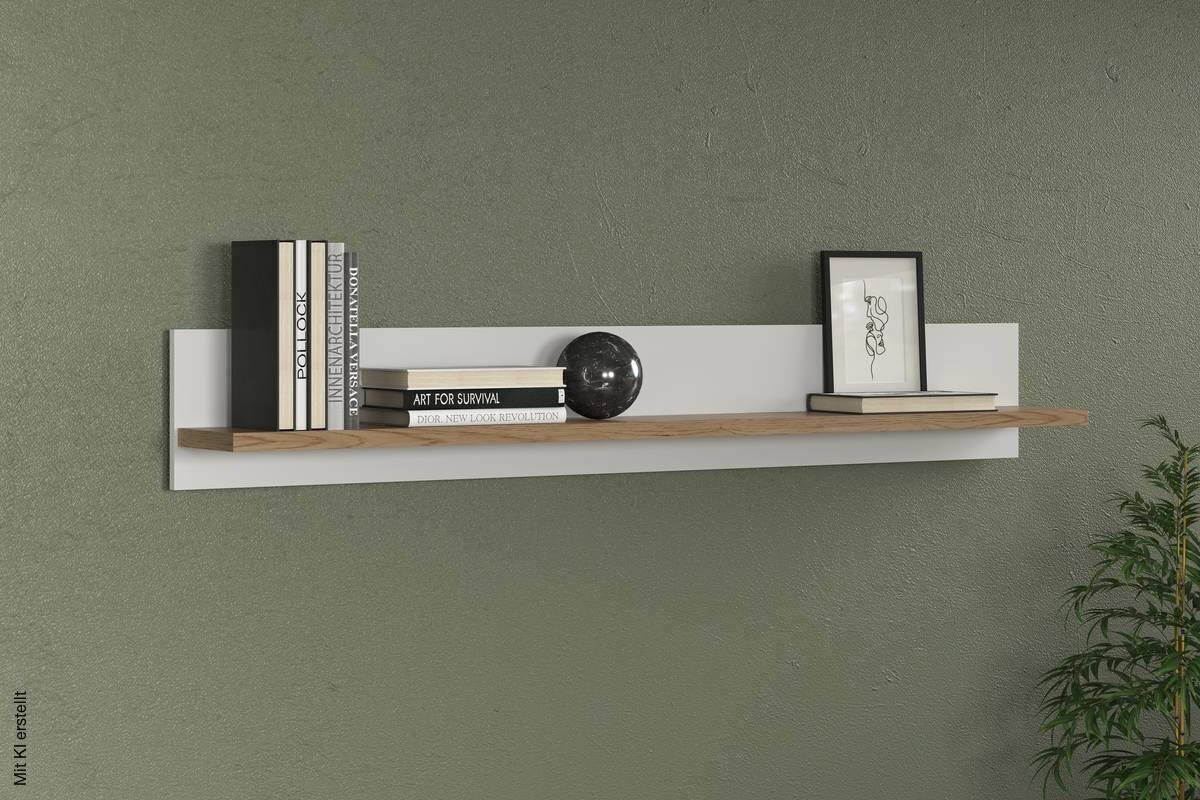 Wandboard Magna weiß B/H/T: ca. 151x22x18 cm
