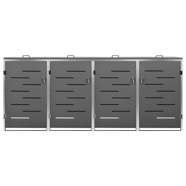 vidaXL Mülltonnenbox anthrazit