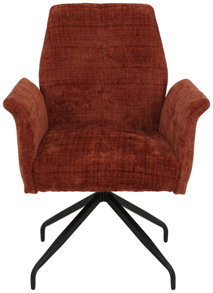 Armlehnstuhl Viktoria, 4er-Set Copper Microfaser Webstoff B/H/T: ca. 71x93x68 cm