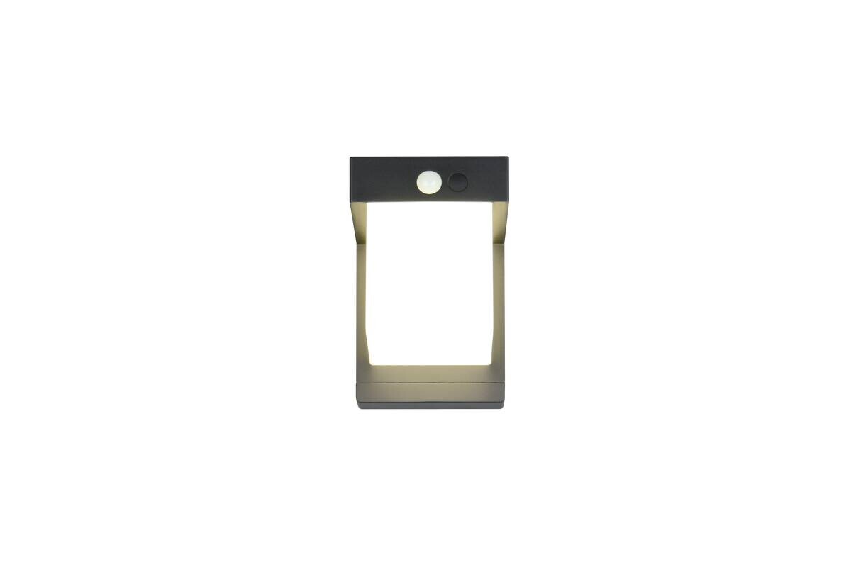 Solar-Außenwandleuchte mattschwarz B/H: ca. 1x14 cm