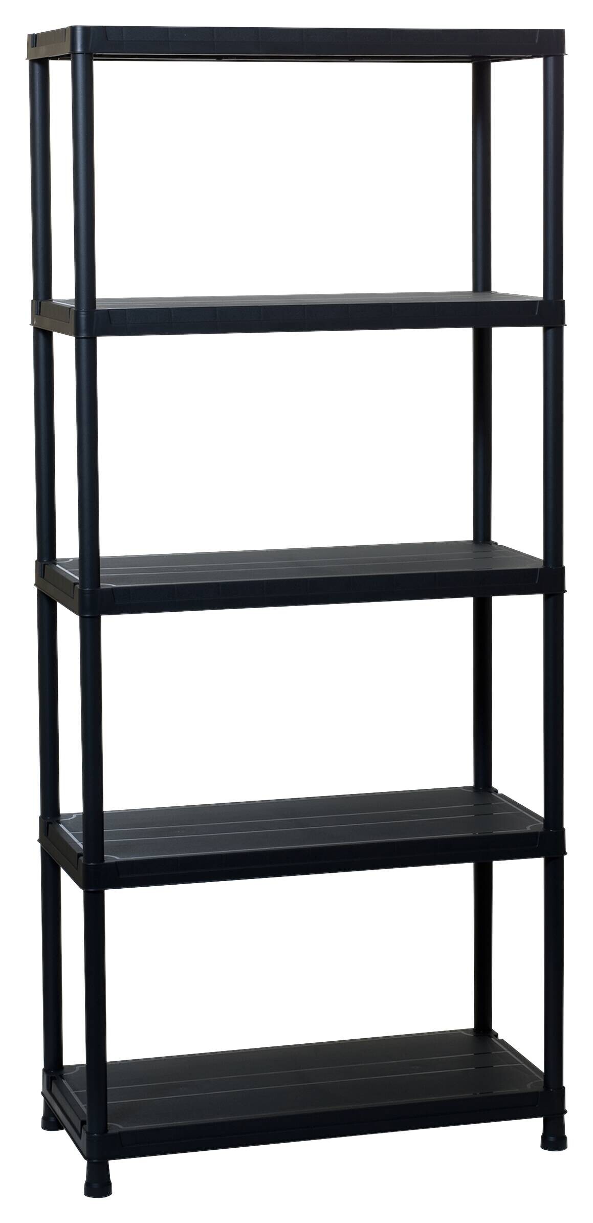 Steckregal schwarz B/H/T: ca. 80x180x40 cm
