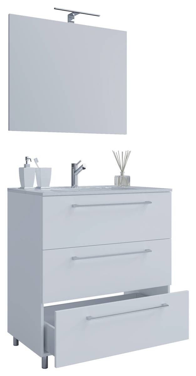 Waschplatz 3tlg-Schubo weiß