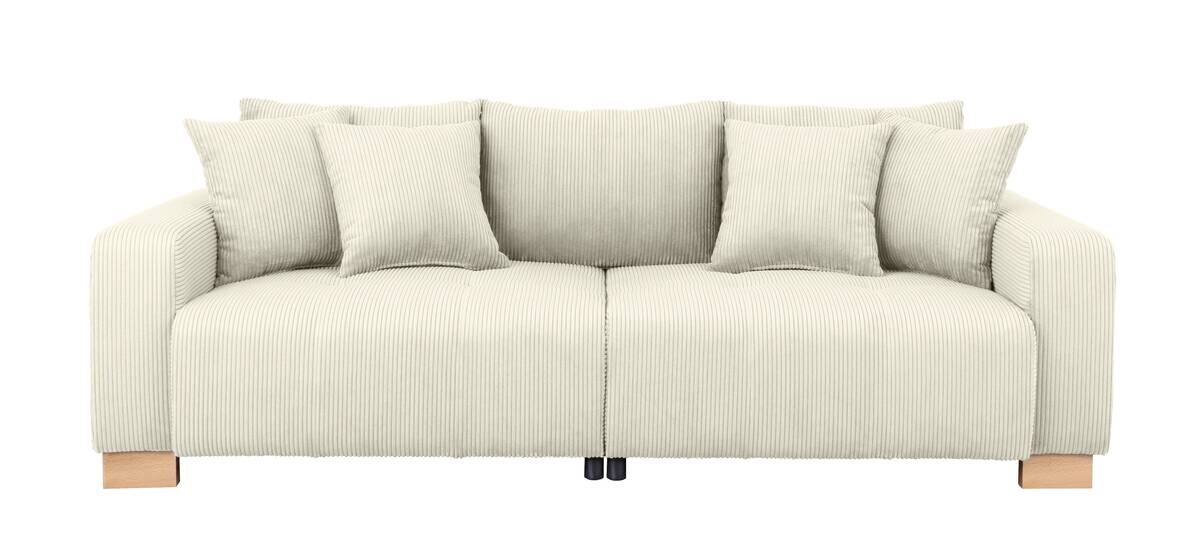 Big Sofa Alpha New beige Microfaser B/H/T: ca. 244x85x112 cm