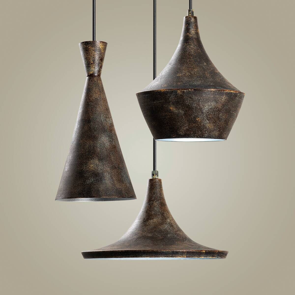 Opviq Pendelleuchte TOM-3556 B/H/T/L/D: ca. 45x135x45x45x45 cm E27 3 Brennstellen