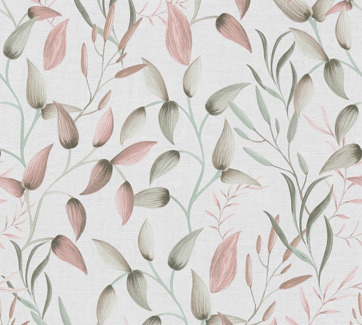 A.S.Creation Vliestapete creme rosa B/H/D: ca. 53x1005x8,2 cm