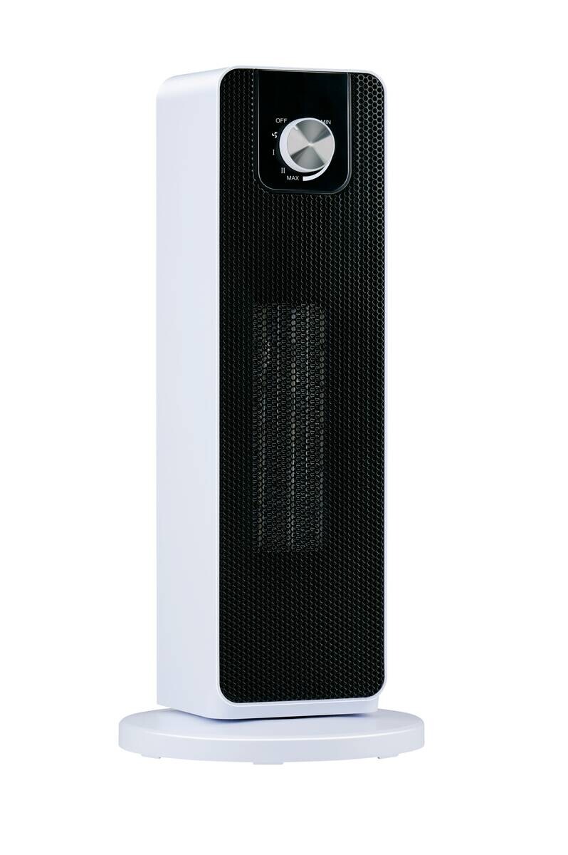 alpina Heizlüfter 871125200263 schwarz weiß Metall Kunststoff B/H/L: ca. 22x50x23,5 cm ca. 2000 W