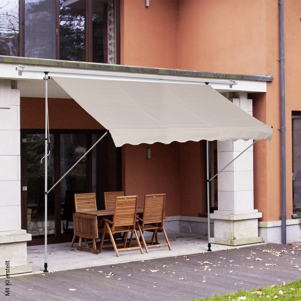 Outsunny Klemm-Markise beige B/H/L: ca. 300x280x150 cm