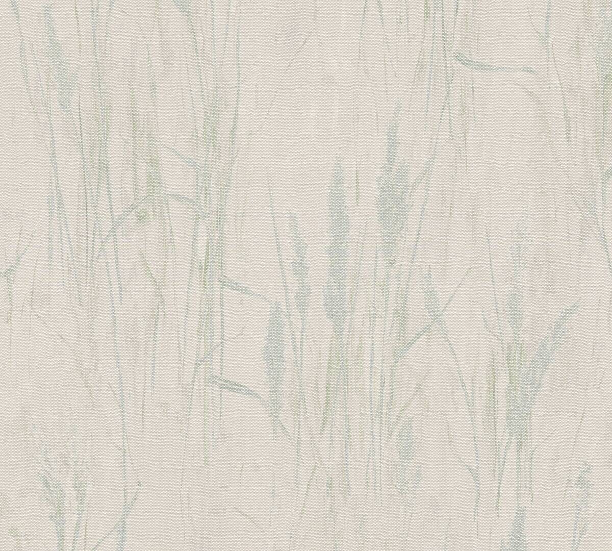 A.S.Creation Vliestapete blau creme grün B/H/D: ca. 53x1005x8,5 cm