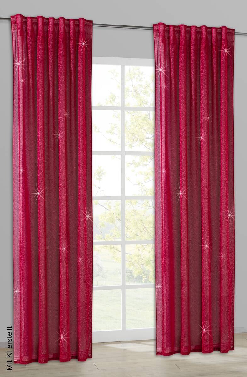 Kombivorhang Vigo pink B/L: ca. 135x245 cm