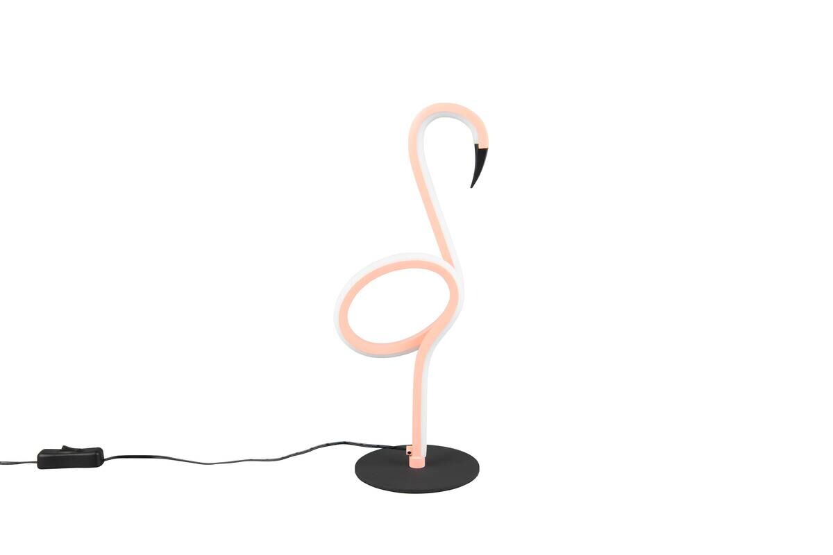 Reality LED-Tischleuchte Ingo pink Metall B/L: ca. 35x14,5 cm