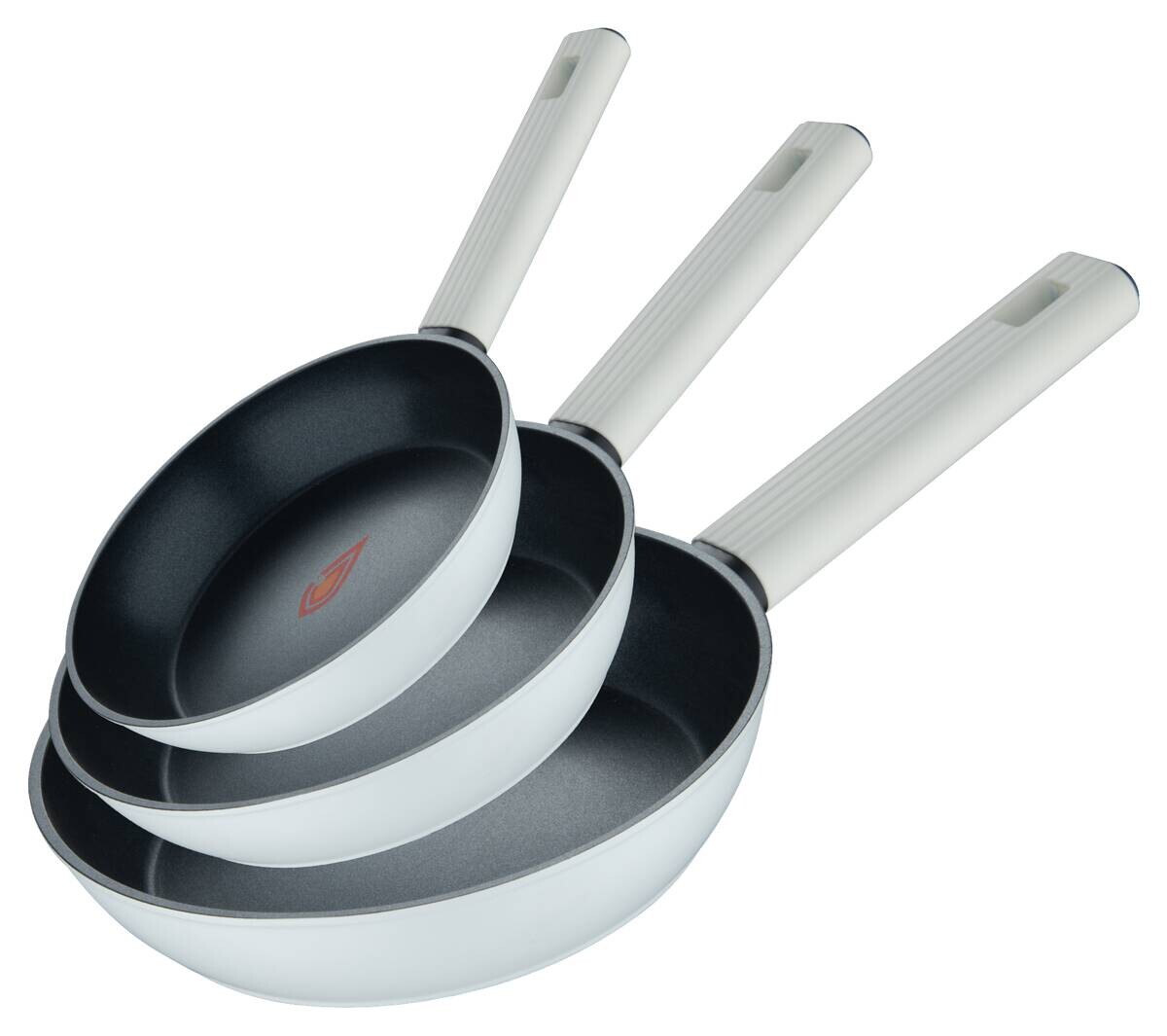 BERGNER Pfannenset LINES schwarz Aluminium 3 tlg.