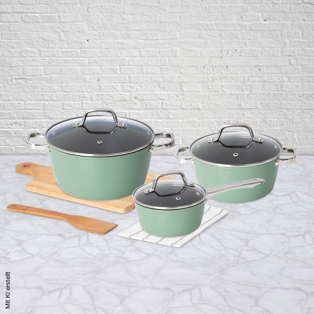 POCOline Topfset salbei Aluminium 6 tlg.
