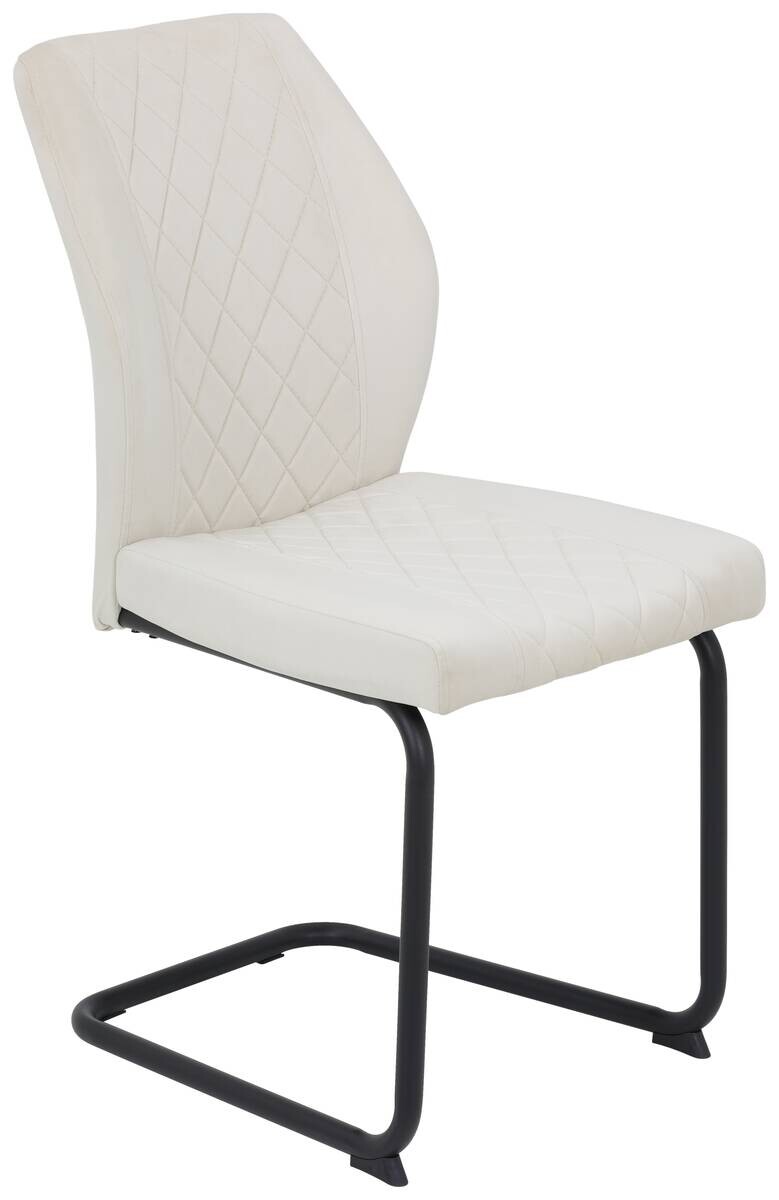 Schwingstuhl Oslo, 4er-Set beige Microfaser B/H/T: ca. 45x92x60 cm