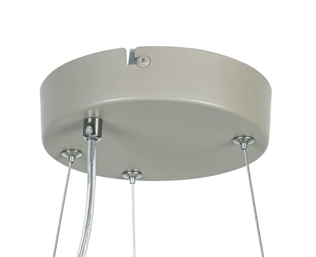 Nolo LED-Pendelleuchte Rayan sand Metall H/D: ca. 120x40 cm