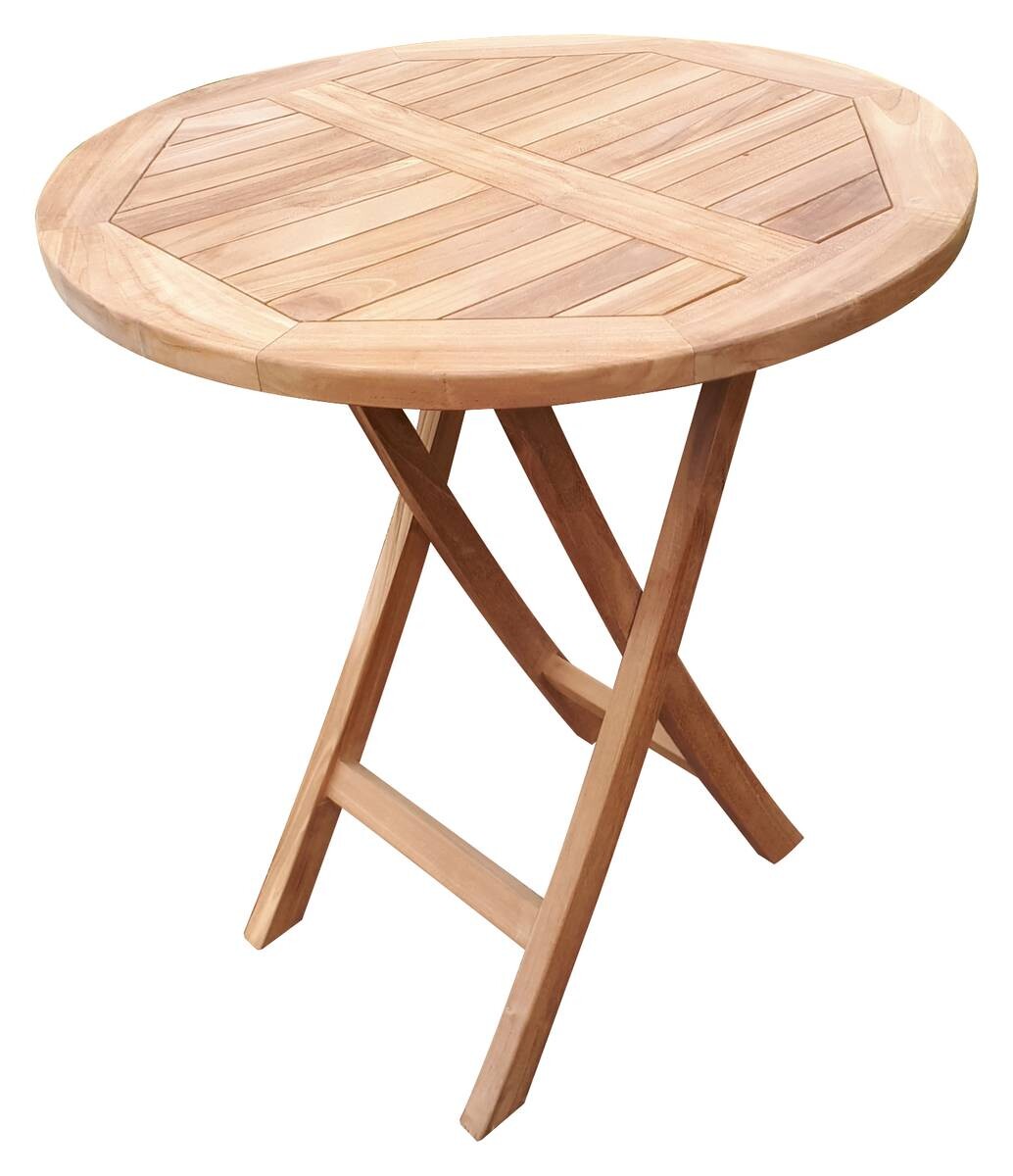 deVries Gartentisch Woodie natur Teakholz H/D: ca. 75x70 cm