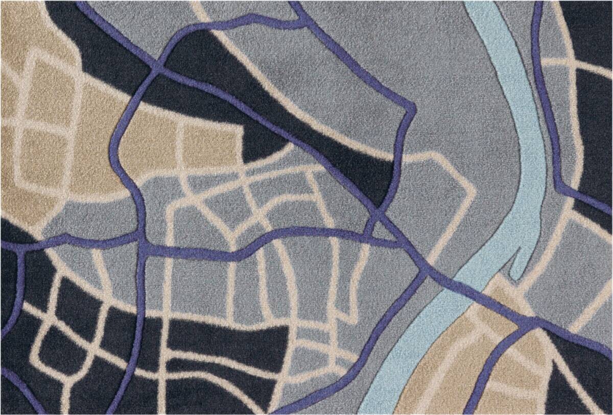 Arte Espina Kurzflorteppich Living Mat 35 blau B/L: ca. 64x168 cm